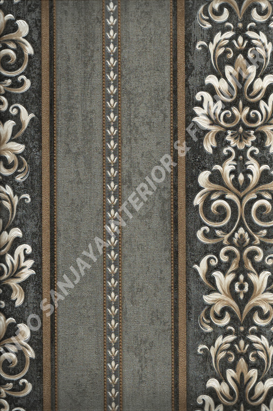 wallpaper   Wallpaper Klasik Batik (Damask) YG80605:YG80605 corak  warna 