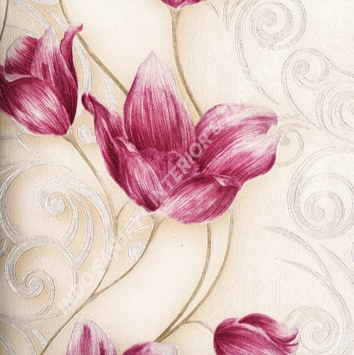 wallpaper   Wallpaper Bunga 318102:318102 corak  warna 