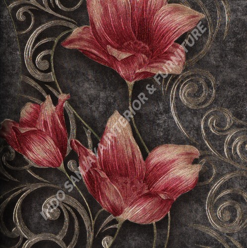 wallpaper   Wallpaper Bunga 318106:318106 corak  warna 